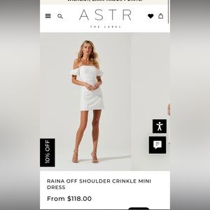 ASTr the label white Raina dress